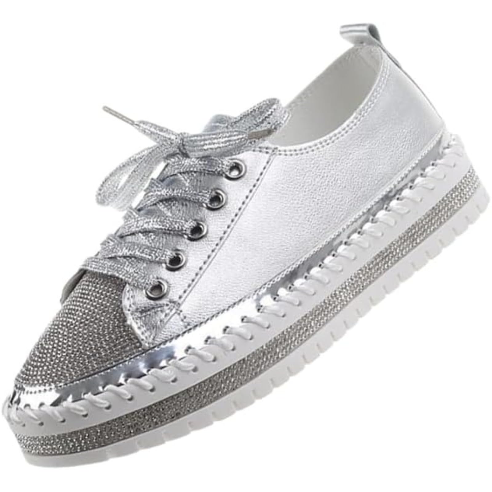 Scarpe casual alla moda con strass scintillanti da donna