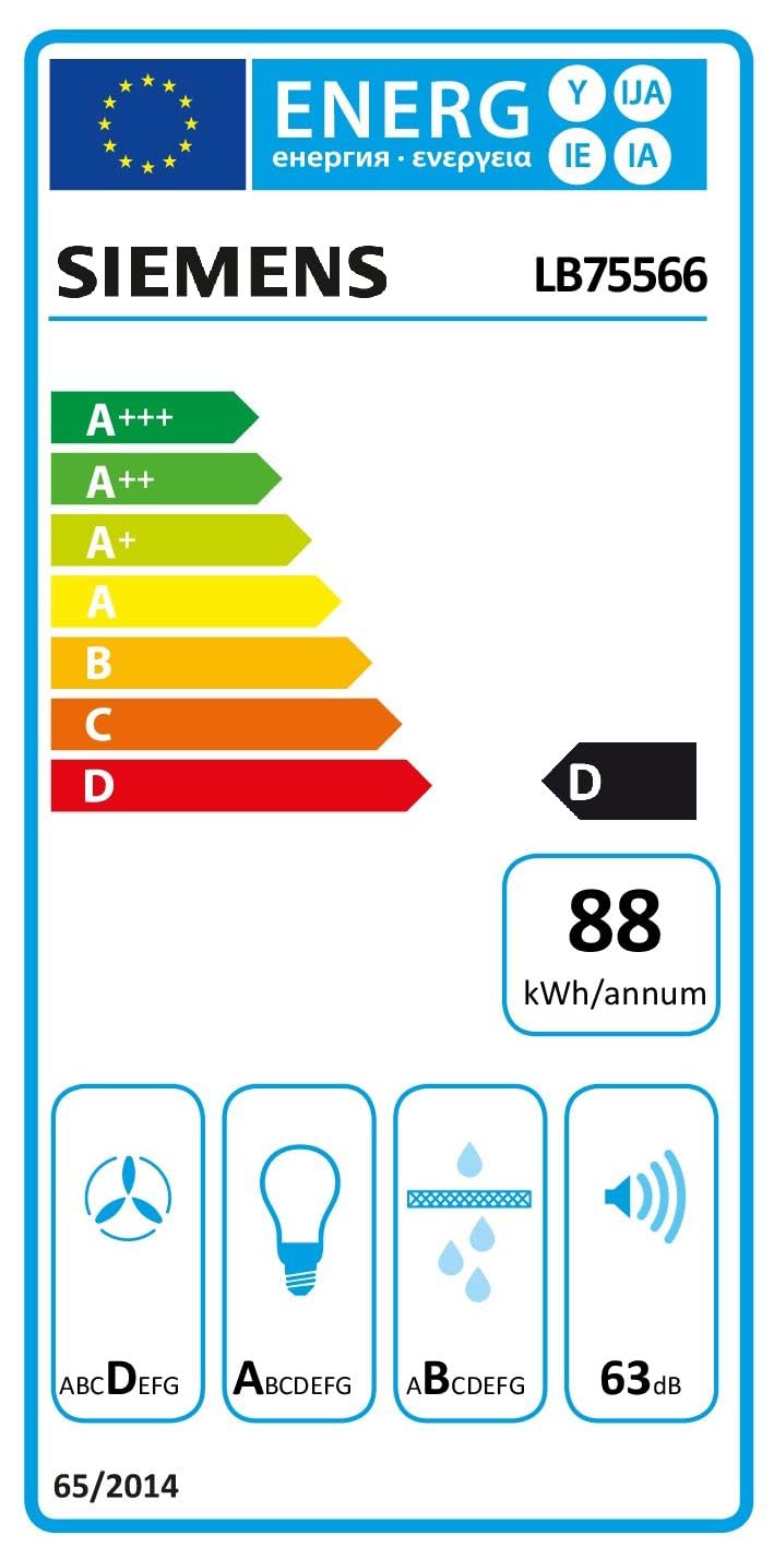 Siemens iQ300 LB75566 Lüfterbaustein 75 cm LED-Beleuchtung Abluft Umluft Silbermetallic