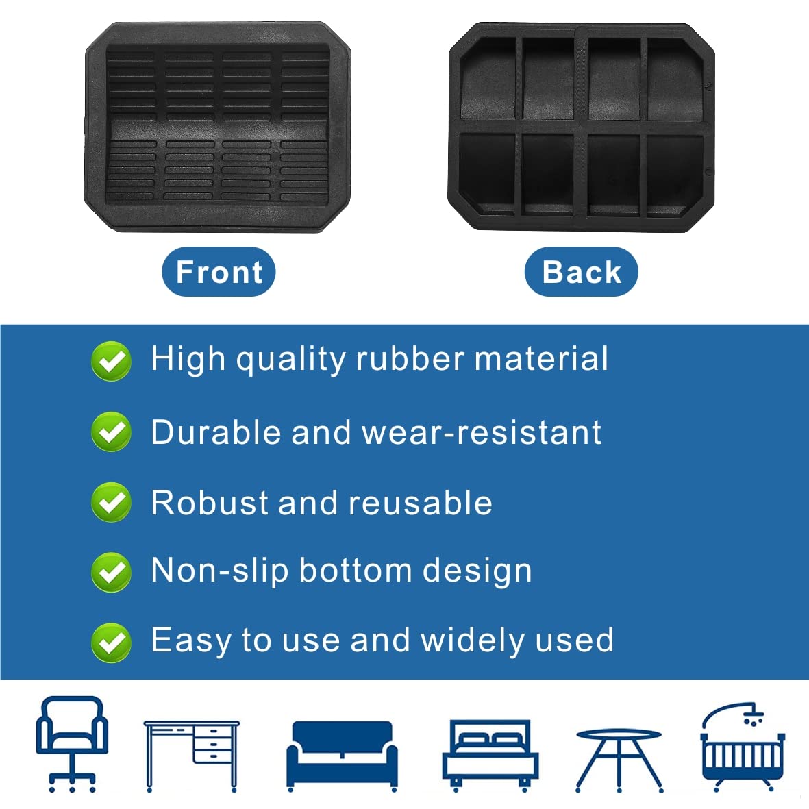 Newest Design Caster Cups Fits To All Wheels Of Furniture - View #10