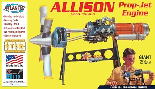 Kit de modelo de plástico - Motor Allision Prop Jet 501-D13