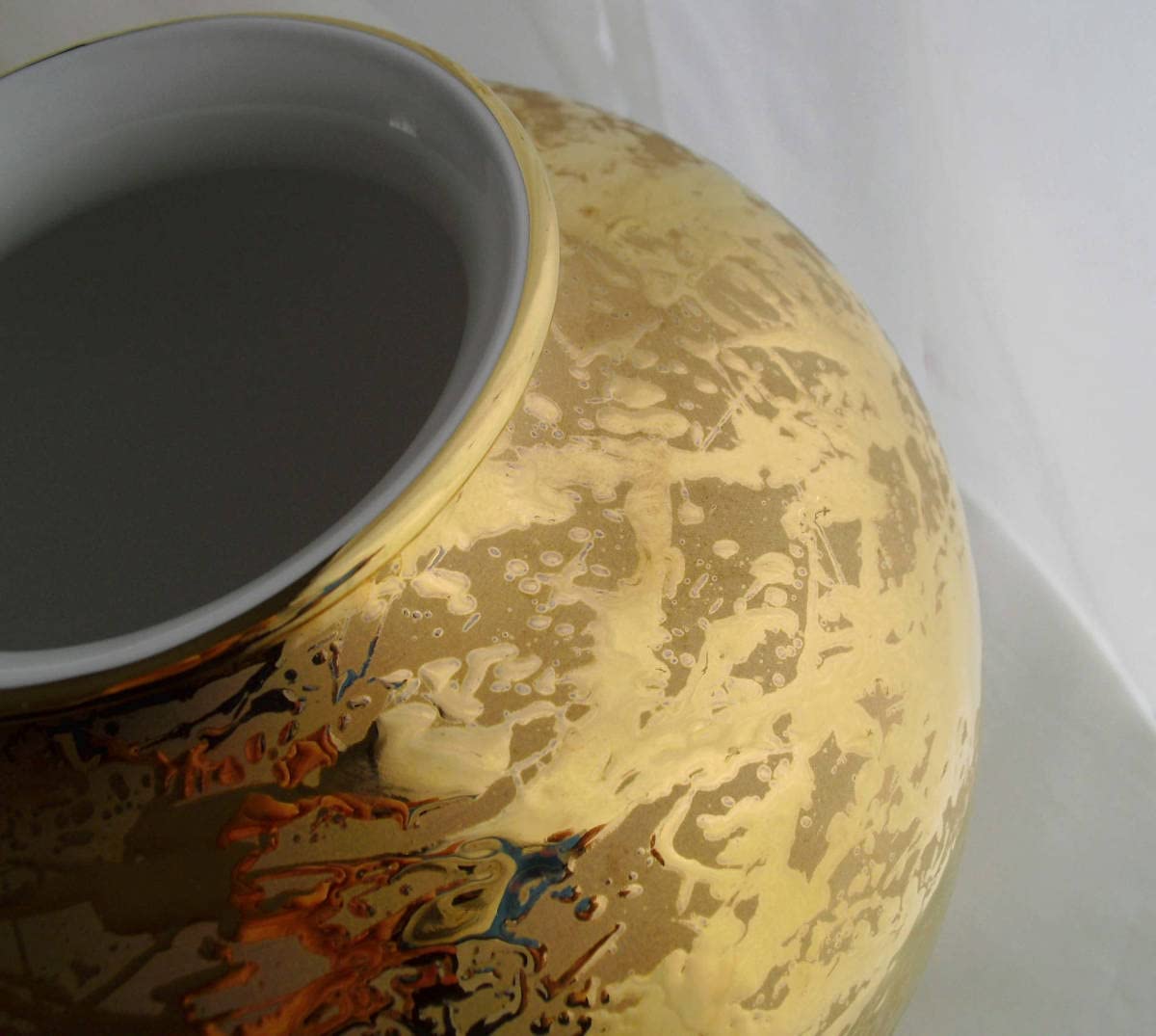 ナルミ金彩ゴールド花瓶壺フラワーベース高さ24cm ナルミ金彩ゴールド 