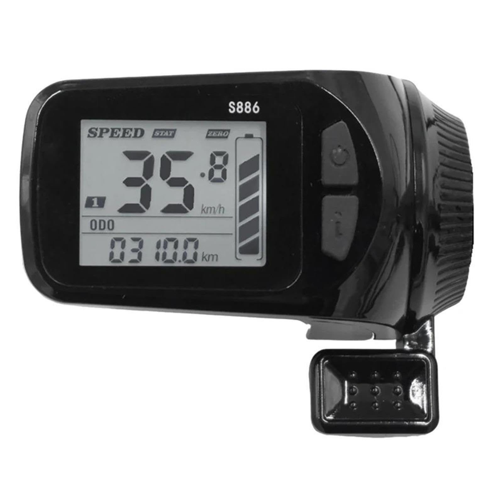 24V 36V 48V 52V 60V E-Bike LCD Display Meter Panel Daumen-Drossel Elektrische Fahrrad Roller Wasserdicht 5pin 6pin sm Stecker S886