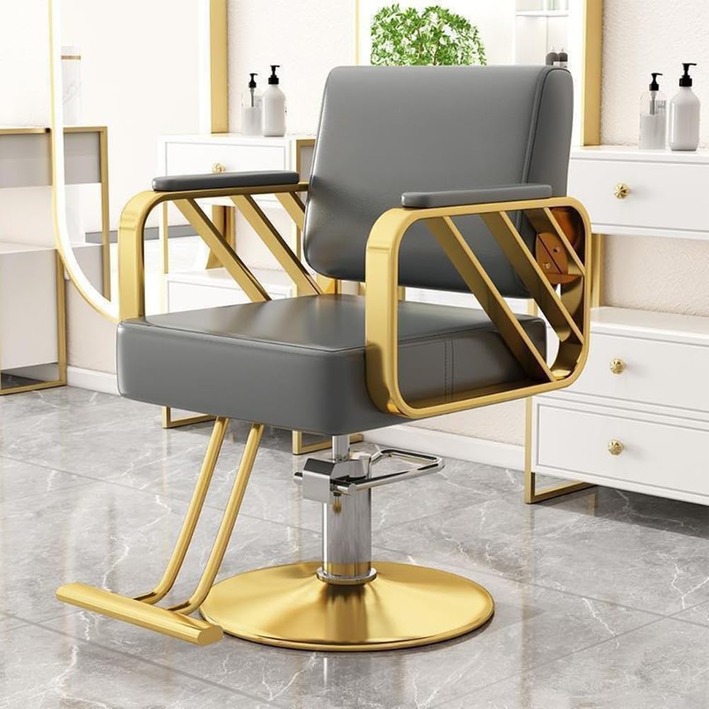 OZBMA Professional Salon Styling Chair with 360° Rotation and Adjustable Height for Barbershop Beauty Spa