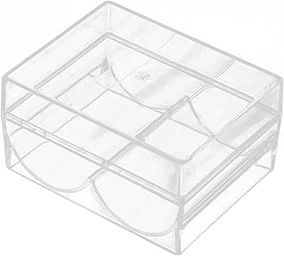 Poker Chip Rack Großer Stauraum Acryl Poker Chip Rack Material Aluminium Poker Chip Rack Transparent Design Spielkarten Chip Rack Standard Größe Chips für Oder Zuhause