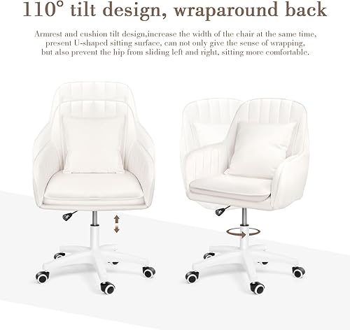 Miniatura 6 de Linda silla de oficina para el hogar, sillas de computadora ajustables, silla de oficina moderna, silla de maquillaje, silla giratoria de 360, silla