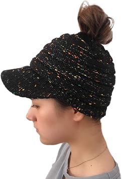 Beanie Knit Hat Visor Winter Visor Hat 