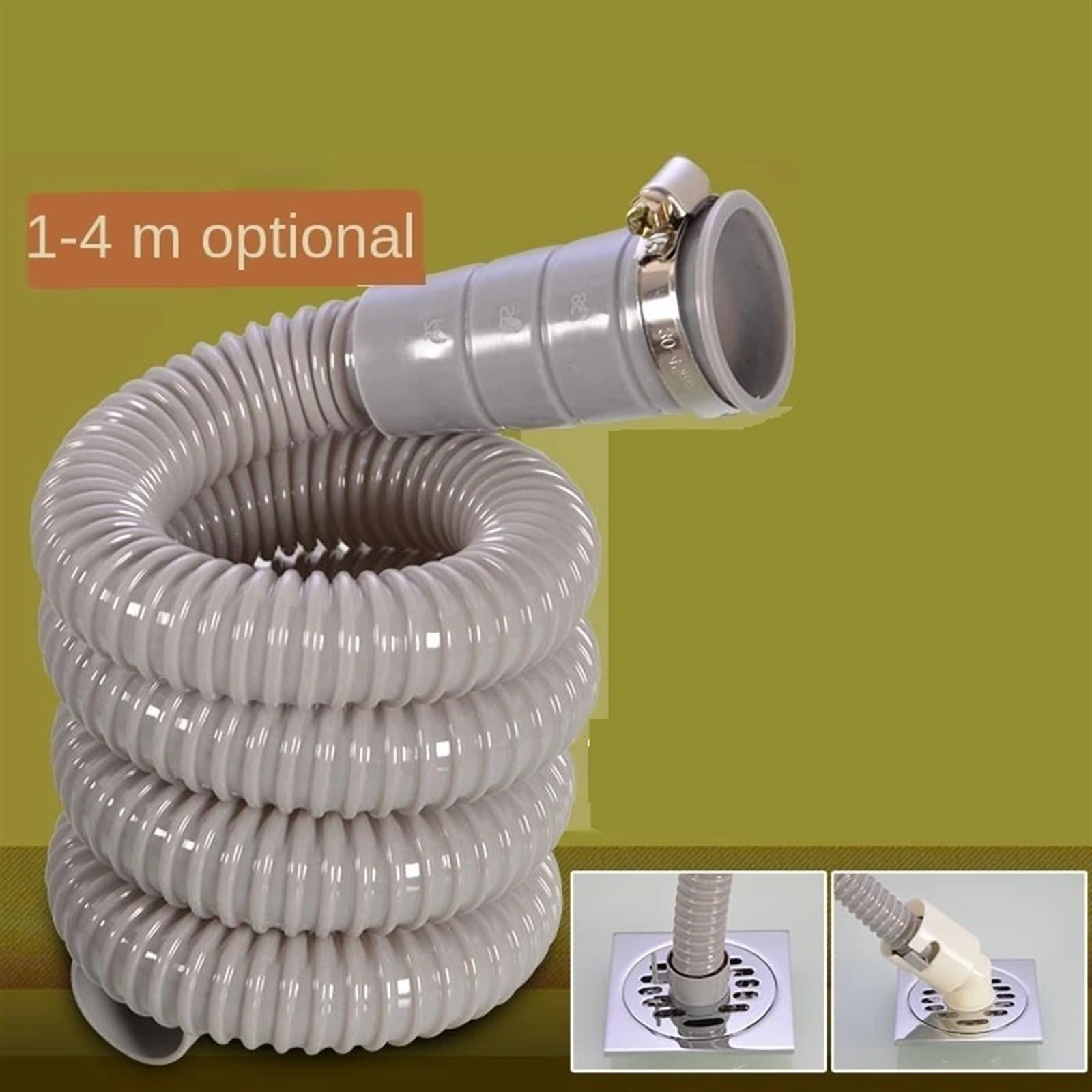 Ablaufschlauch Adapter, Waschmaschine Schlauch Vollautomatische Waschmaschine Abflussrohr Abgasrohr Waschbecken Waschbecken Erweitert(1,5 Meter)