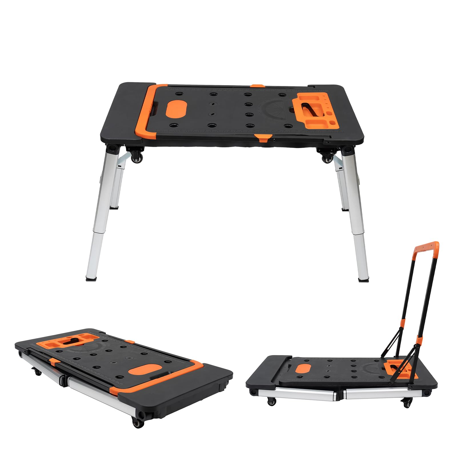 7-in-1 Folding Workbench, 551lbs Capacity, Adjustable Height