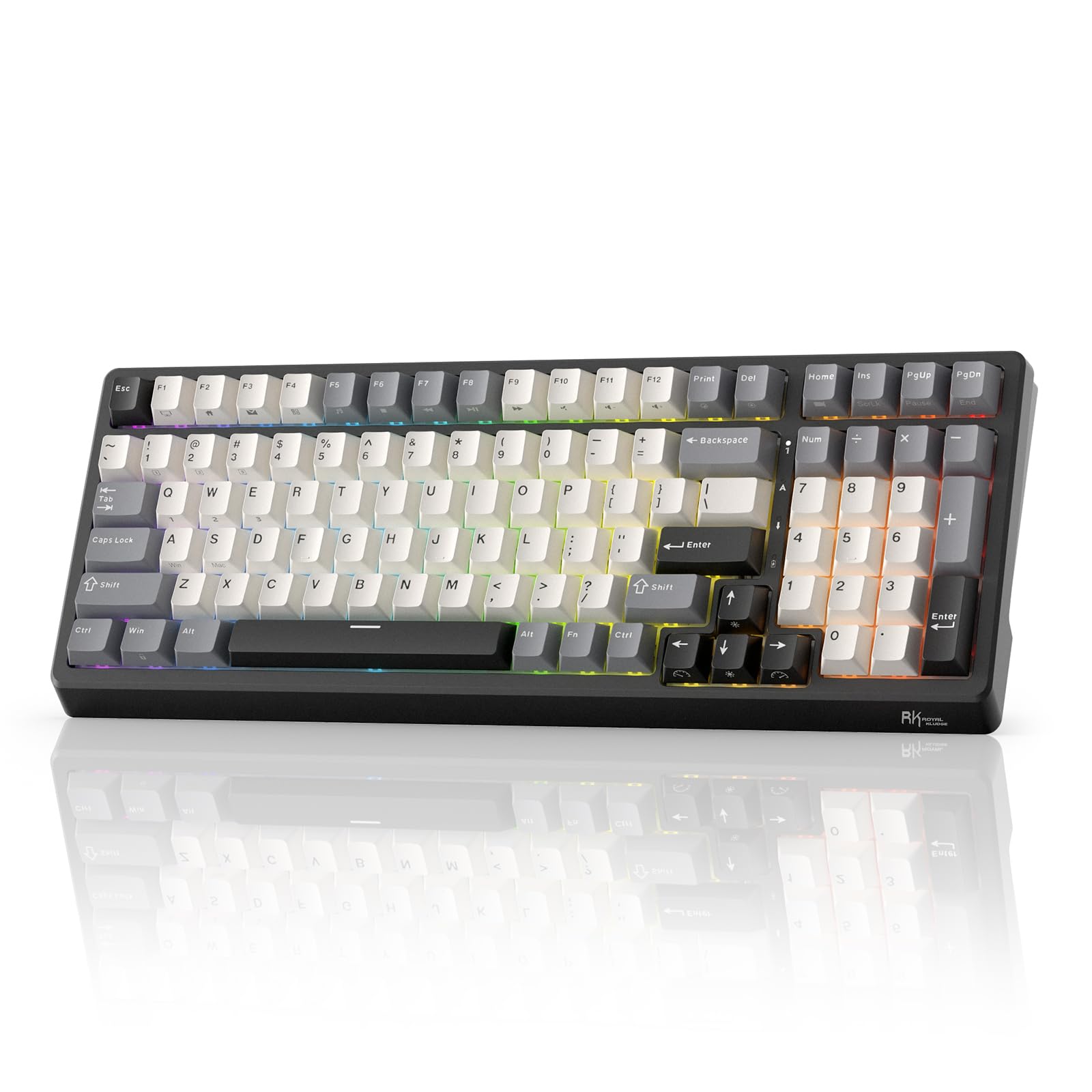 RK  KLUDGE RK F99 メカニカルキーボード 本体 Amazon.com: RK ROYAL KLUDGE F99 Wireless Mechanical Keyboard with