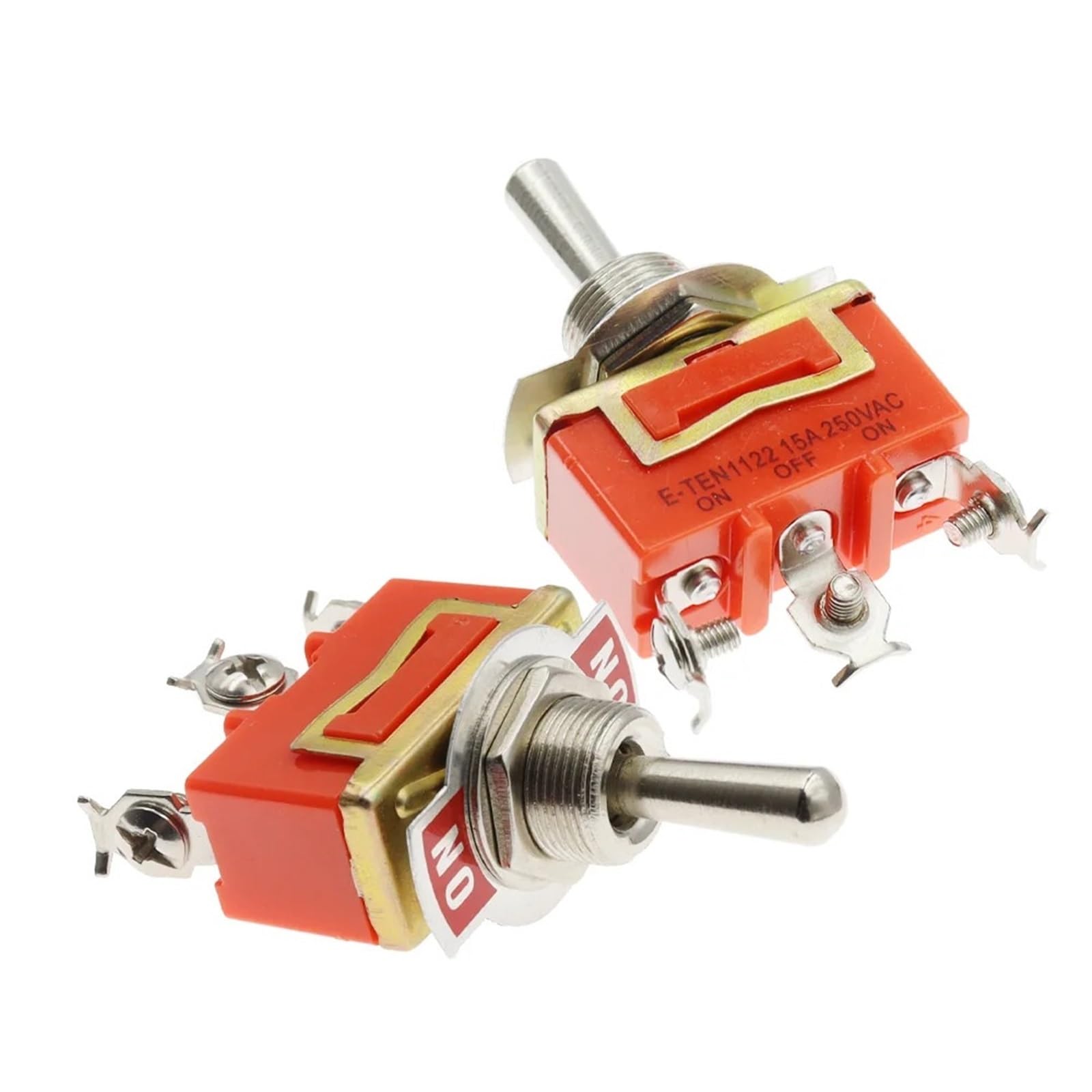 Interrupteur à bascule E-TEN1122 haute capacité 15A pour commutation ON-OFF - 6