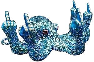 Anger Octopus Sculpture | Decorate with a Luminescent Aquatic Artist