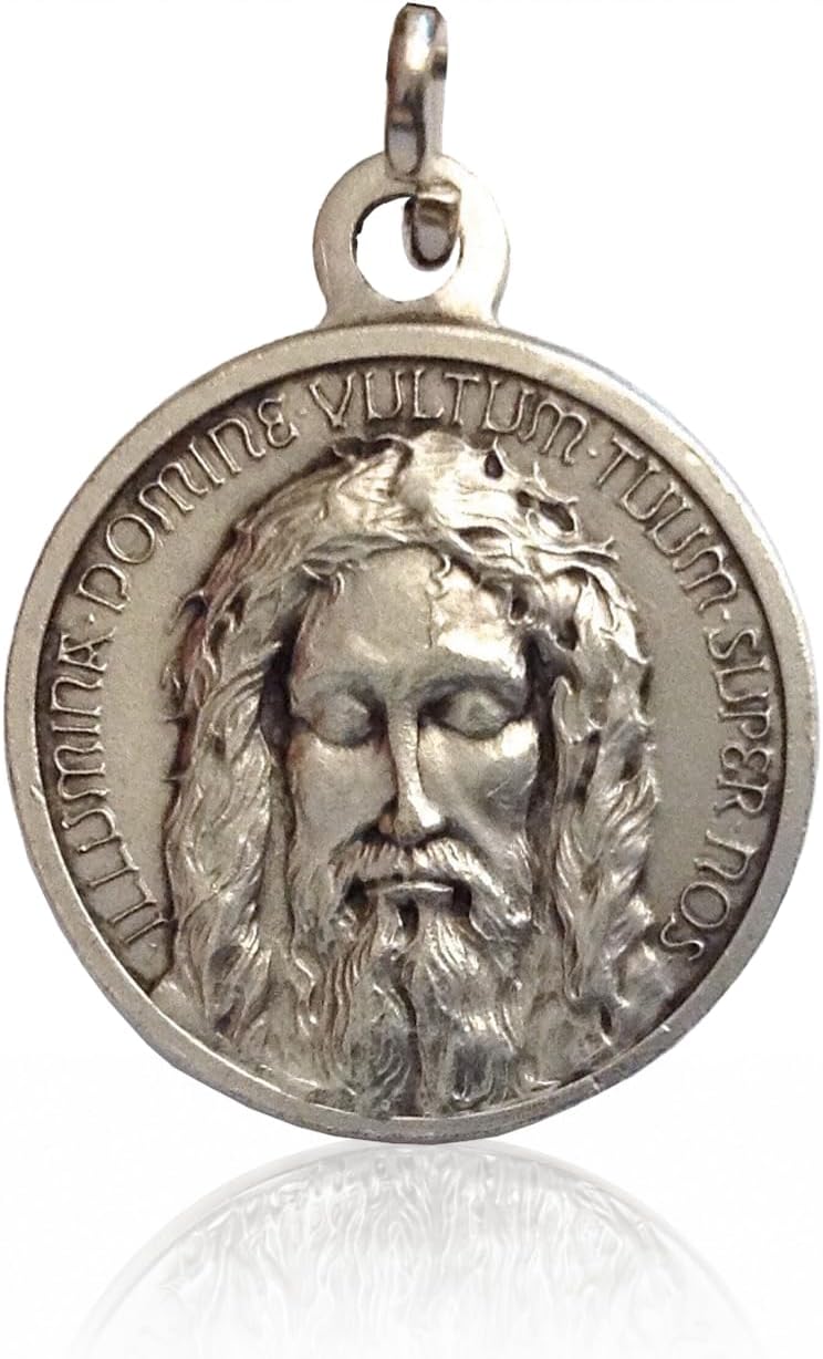 THE HOLY FACE SHROUD OF CHRIST MEDAL - REAL ITALIAN MASTERPIECE - THE ORIGINAL ONE - 100% MADE IN ITALY