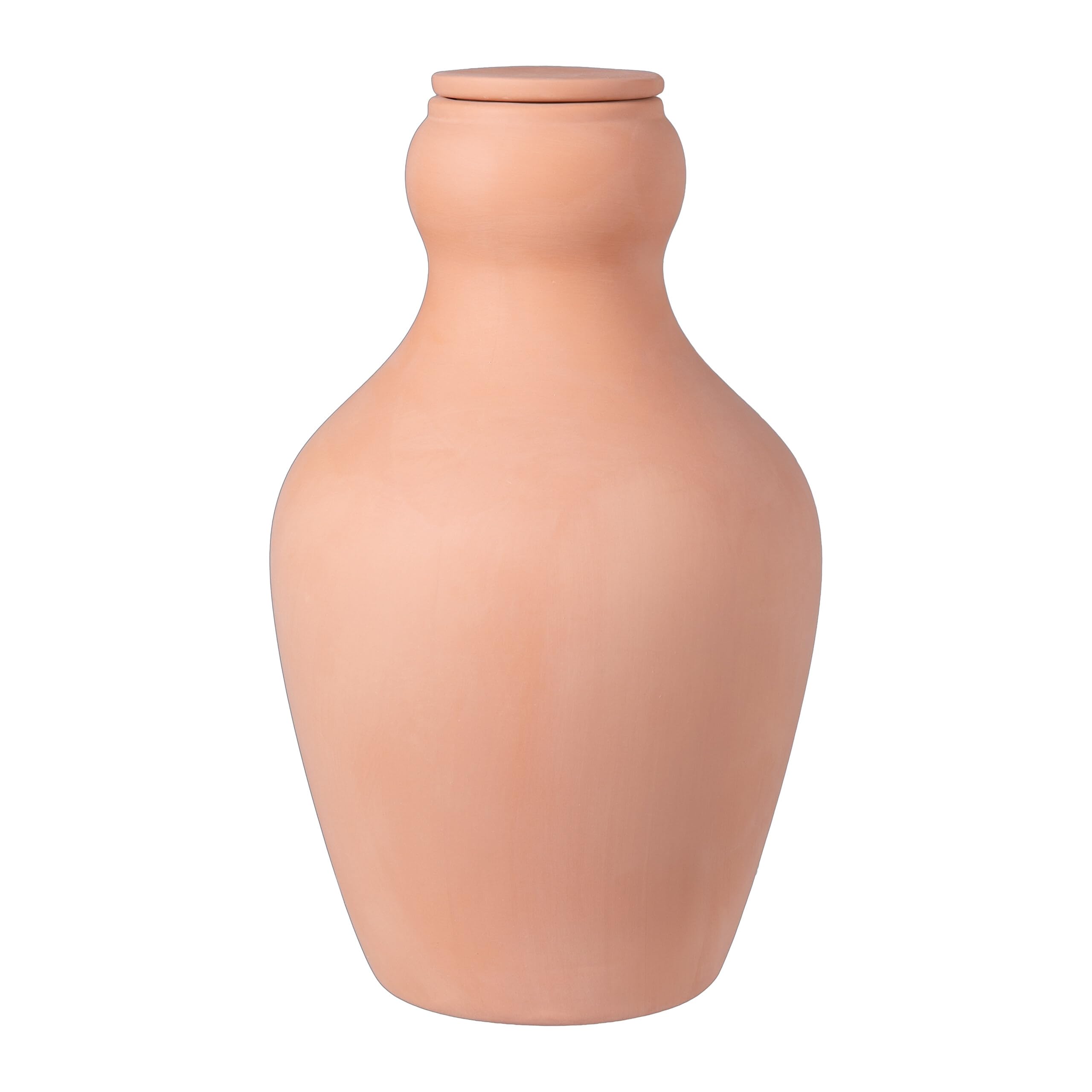 Relaxdays Terracotta Ceramic Root-Zone Watering Olla, 2.2 L, Raised Bed And Greenhouse, Less Water Loss, 27X14x14 Cm