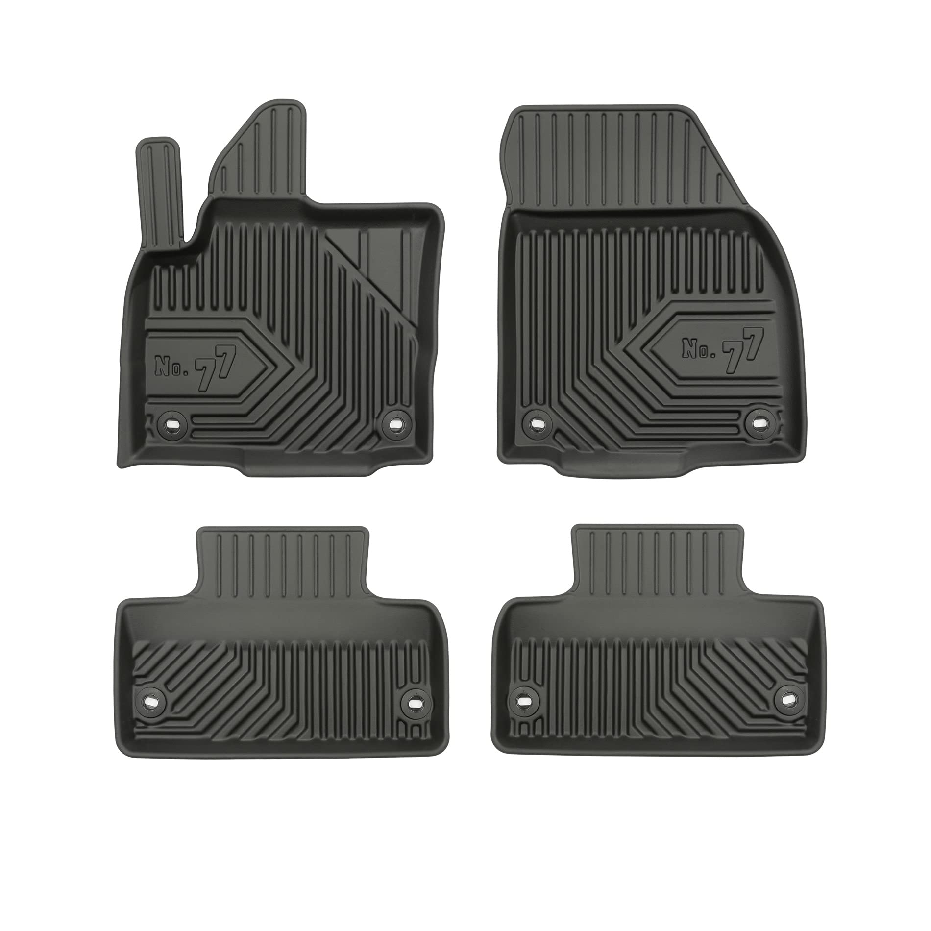 FROGUM No.77 Alfombrillas para Coche Alfombras para Land Rover Range Rover Evoque I 2011-2018 | Borde Alto | para Todo el año | Tamaño