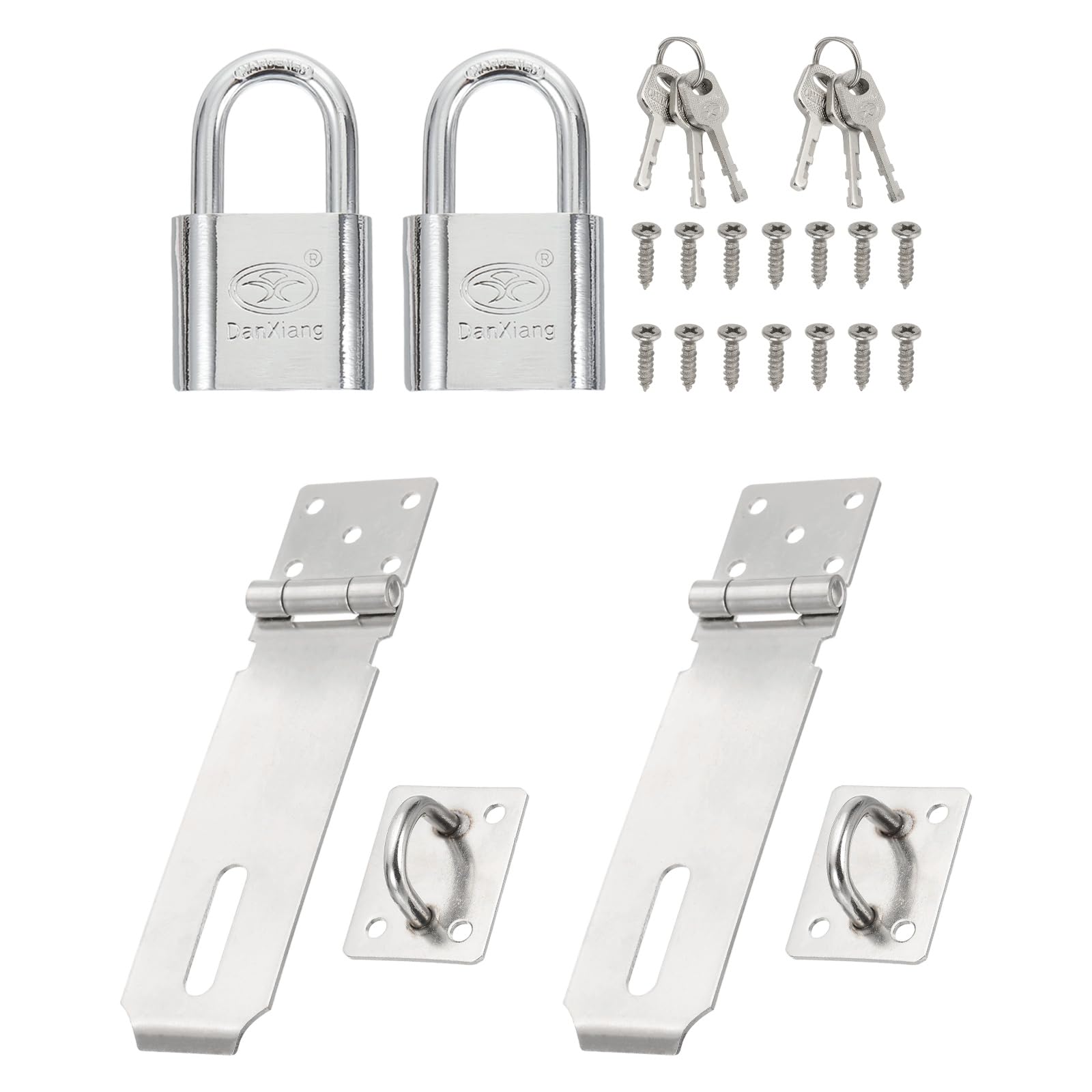 PATIKIL Padlock Hasp Set