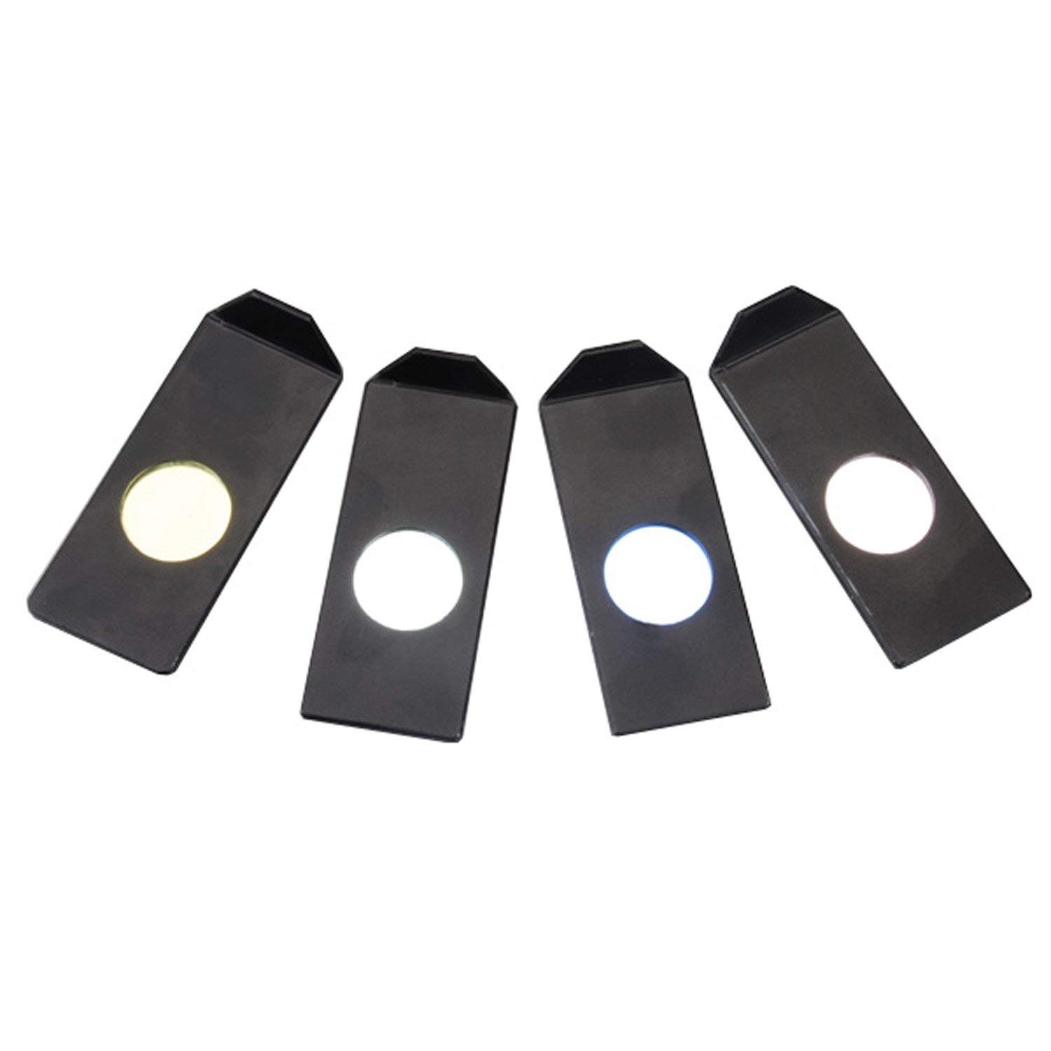 AmScope CF-4 Color Filters for Fiber Optic Microscope Illuminators
