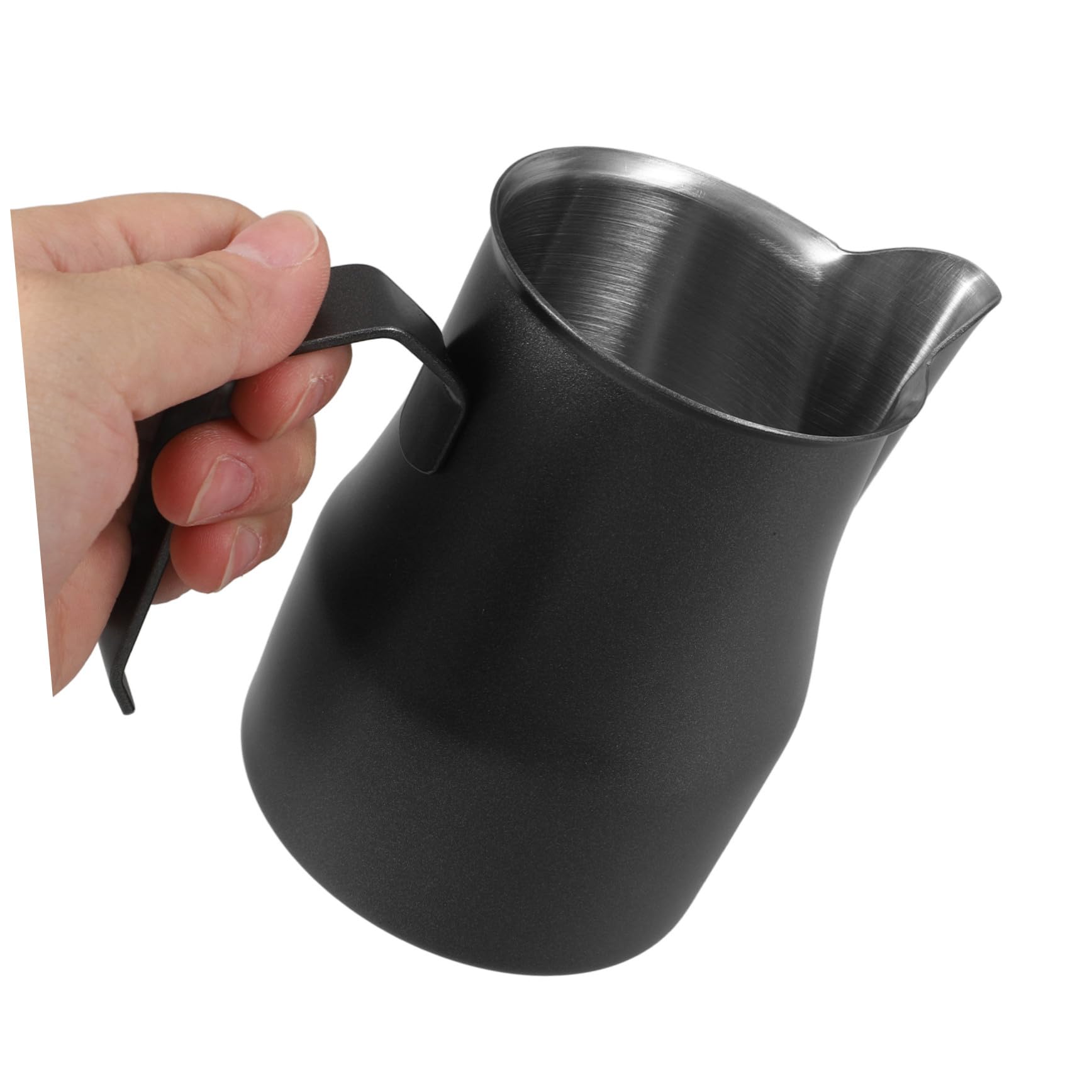 Bricco Latte 480ml in Acciaio Inox Nero per Cappuccino