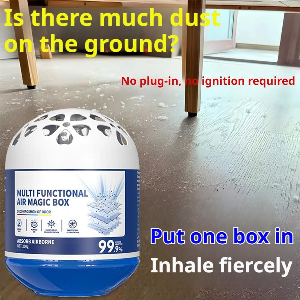 1/2/3pcs Multi Functional Air Magic Box Indoor Air Purification Dust Removal Magic Box,Automatic Dust Collection Multi-Functional AirMagicBox,Long-Lasting Freshness for Home Kids Pets Areas