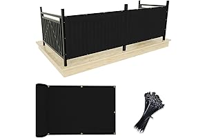 UPGRADE Balcony Privacy Screen Fence Commercial Shade Cover for Patios and Decks