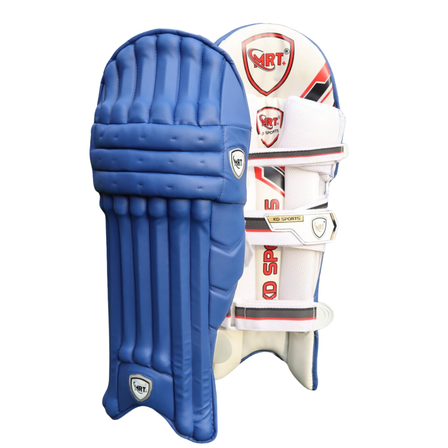 MRT Plus Sports Cricket Leg Guard | Lightweight & Durable Batting Pads | Shock-Absorbing Knee Protection | Comfortable & Secure Fit (Blue, Boy, Left)-image-18
