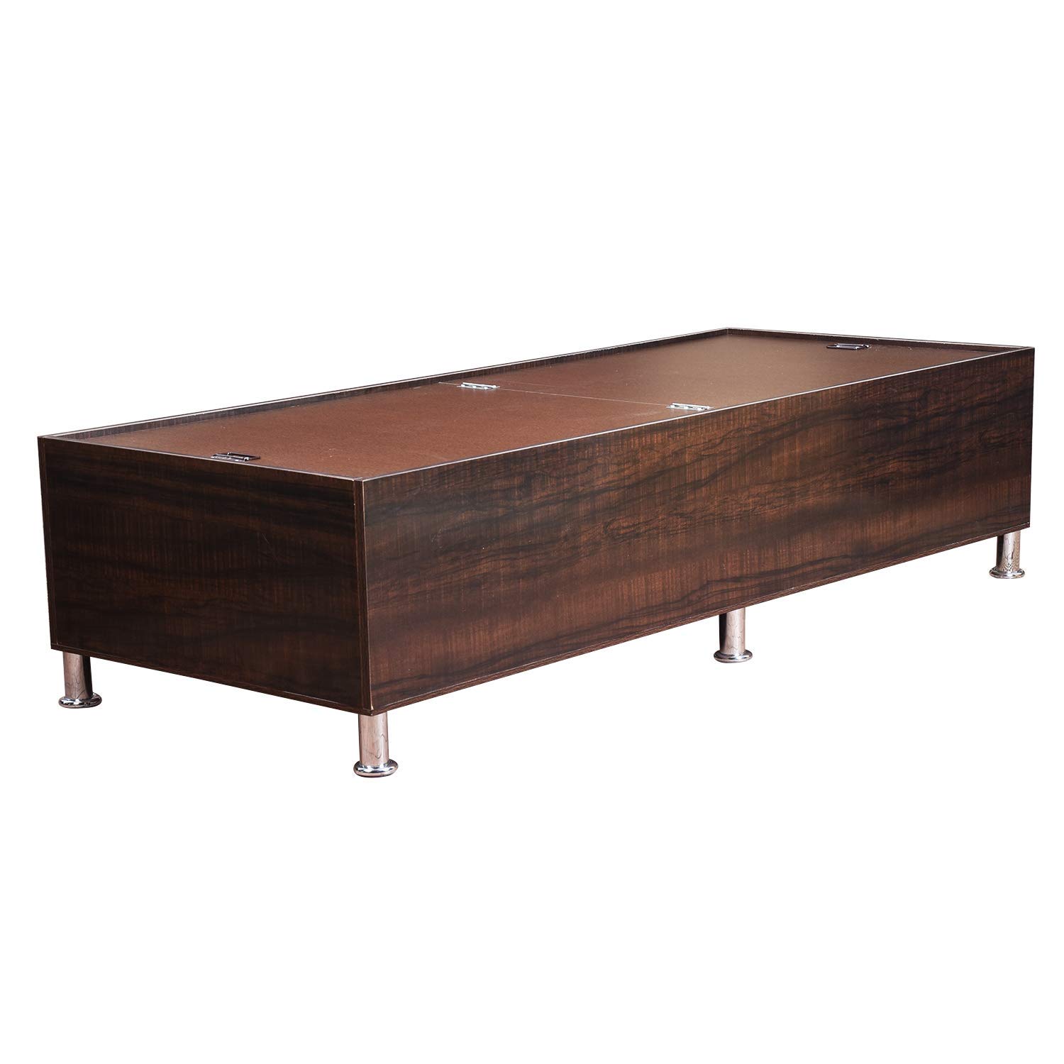 CASPIAN Furniture Single Bed Diwan/Sofa with Storage | Engineered Wooden Bed with Legs | Mattress Size 72 x 30 Recommended | (Colour - Rainforest Dark)-image-11