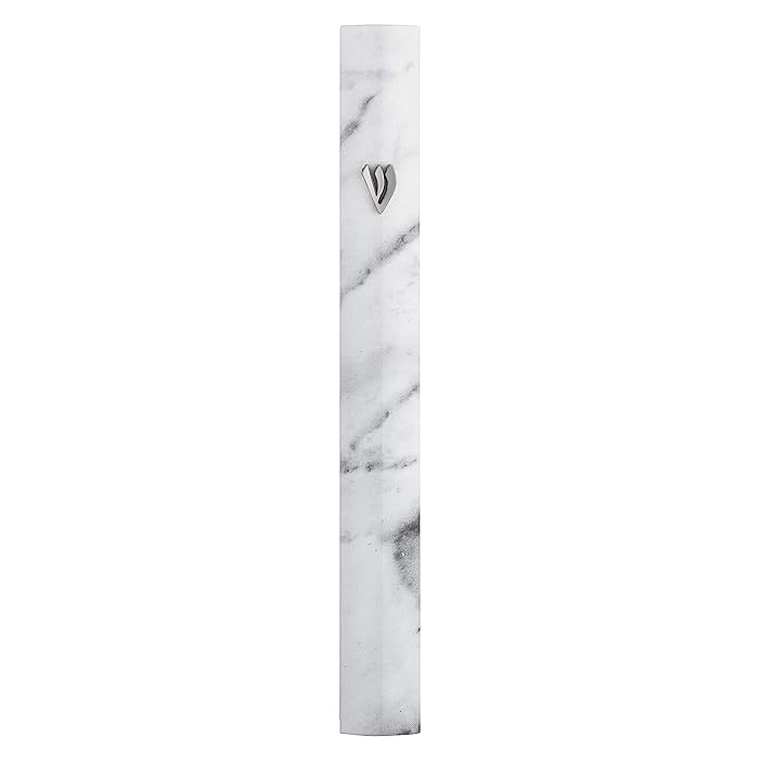 Buy Aluminum Mezuzah Case with 3D Painted Shin Design Easy Peel and