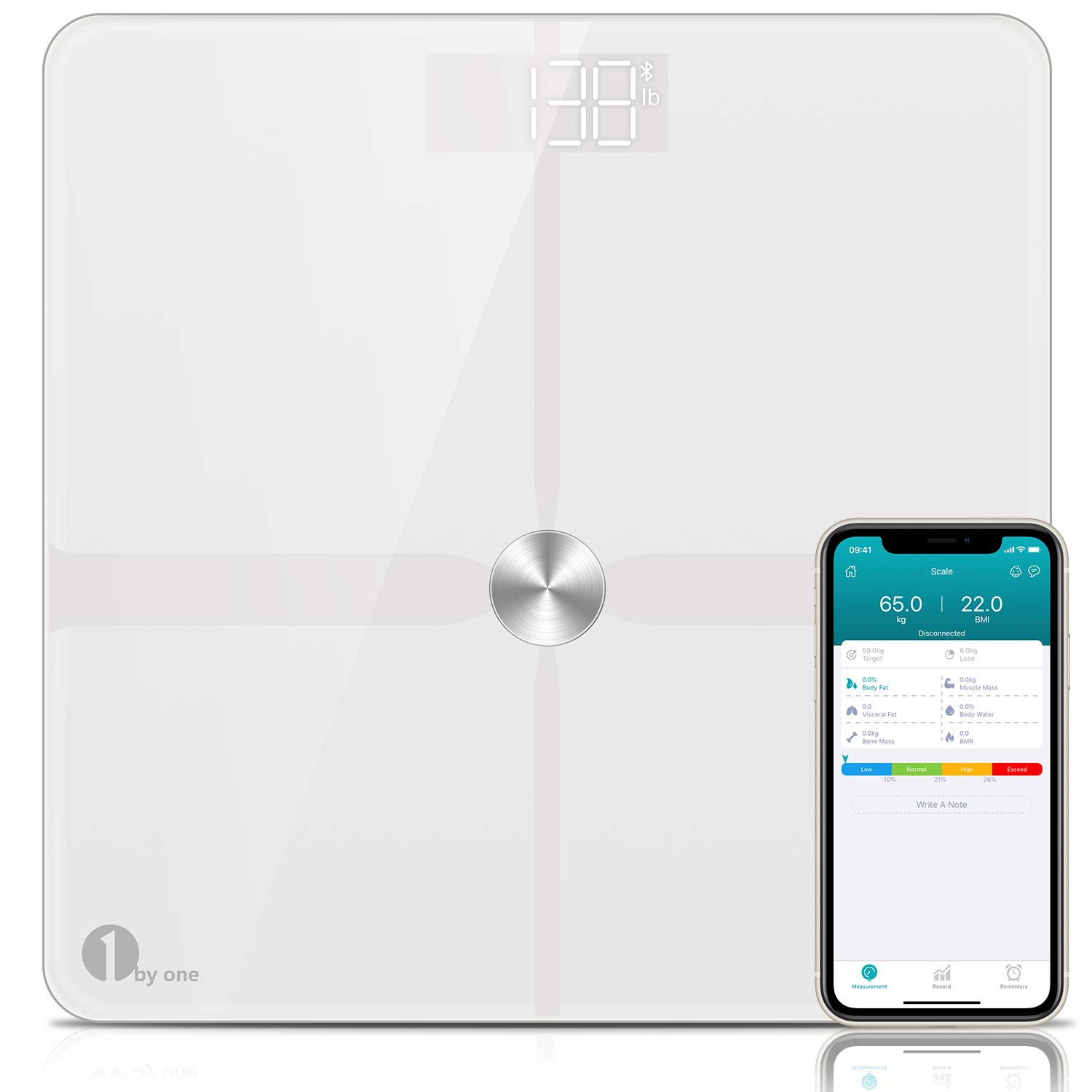 Buy Bathroom Scales, 1byone Body Scales Bluetooth ITO Digital Weighing