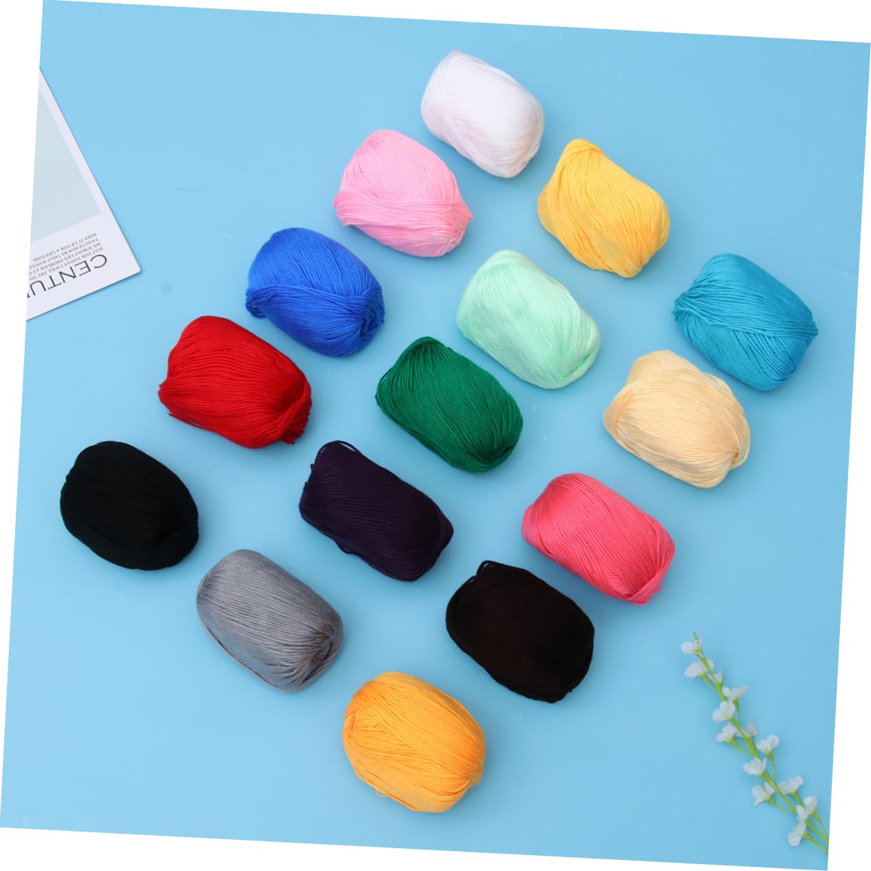 Hilo de Lana, 30 Piezas Kit de Inicio de Fieltro con Aguja Tops de Punto Proyectos de Tejer con Hilo de Lana Fieltro con Aguja Suministros for Tejer Lana acrílica Tejer