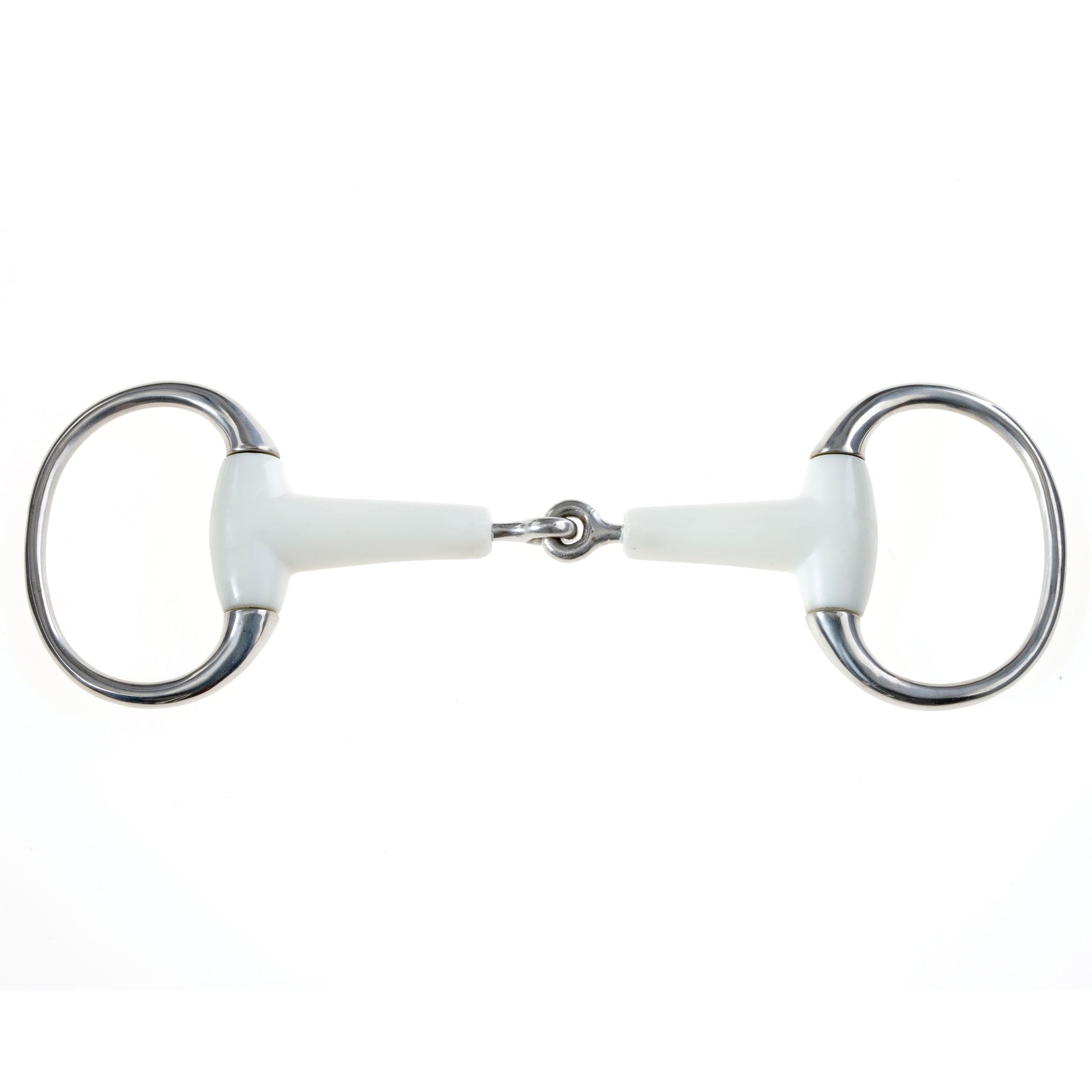 Korsteel Flexi Mouth Jointed Eggbutt Snaffle Bit, Ivory, 5"