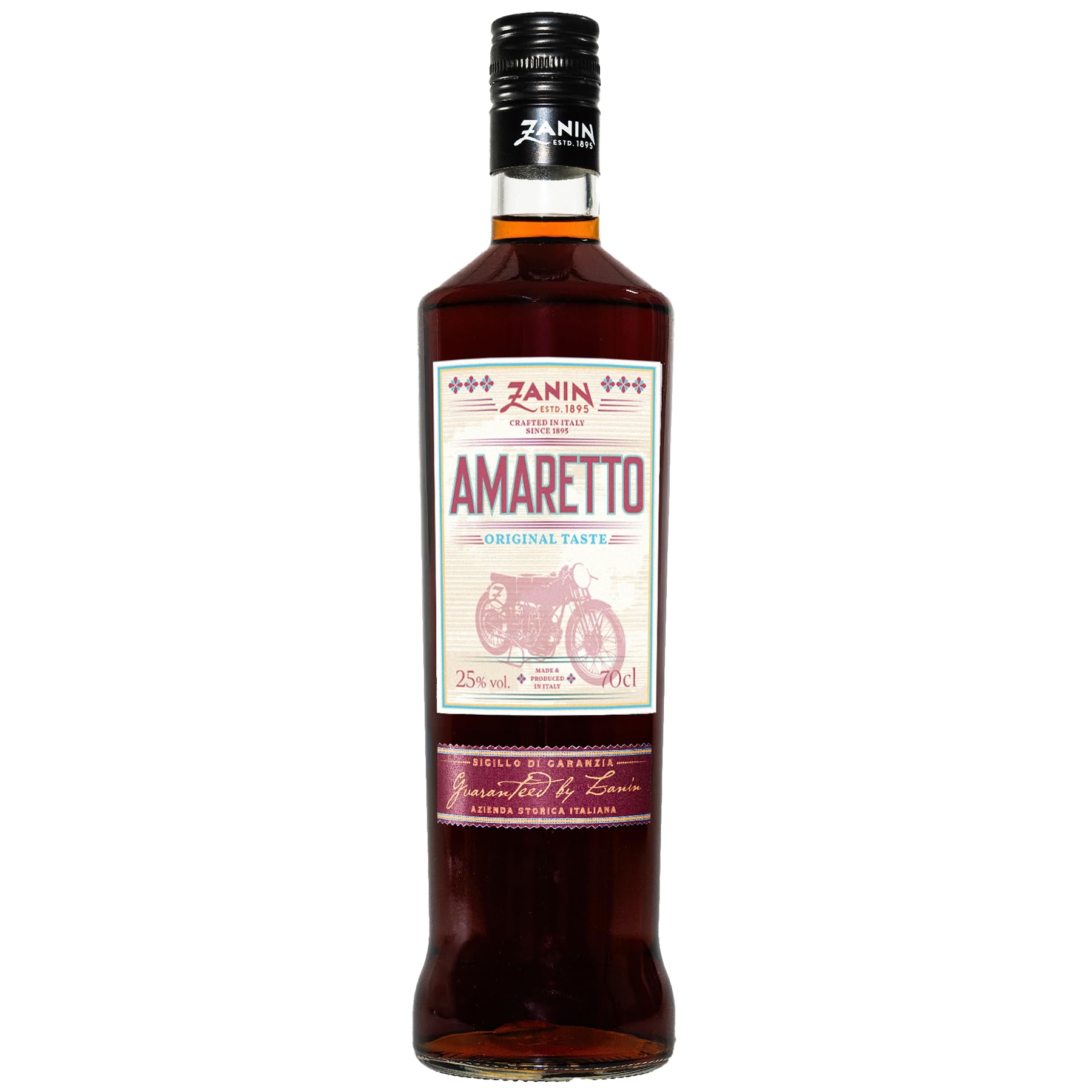 Zanin 1895 Amaretto Liqueur 70cl, 25% ABV | Rich, Velvet, Premium