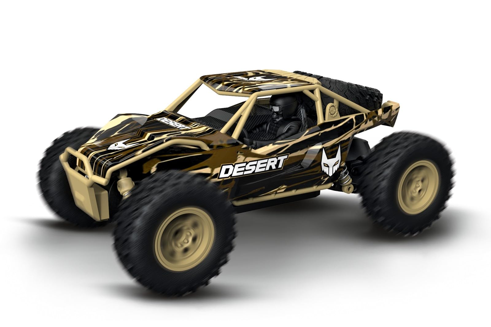 Carrera 370240002 pojazd Carrera RC Desert Buggy zdalnie sterowany pojazd z napędem na wszystkie koła do każdego terenu prędkość do 12 km/h gotowy do jazdy baterie w zestawie