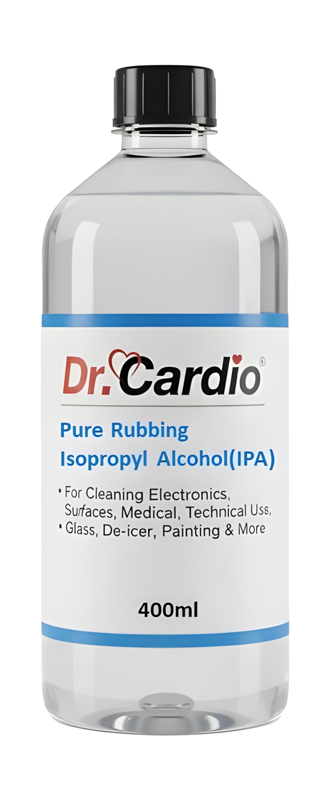 Dr Cardio Isopropyl Alcohol (IPA) | Pure Rubbing Isopropyl for Cleaning Electronics, Surfaces, Medical, Technical Use, Glass, De-icer, Painting & More | Pure without mixing (400ml)-image-48
