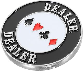ibasenice Metal Dealer Button Poker Chip Langlebiger Stabiler Metall-Button Für Pokertisch Multifunktionales Pokerzubehör Praktisches Spiel-chip-Accessoire Für Party Und Turniere