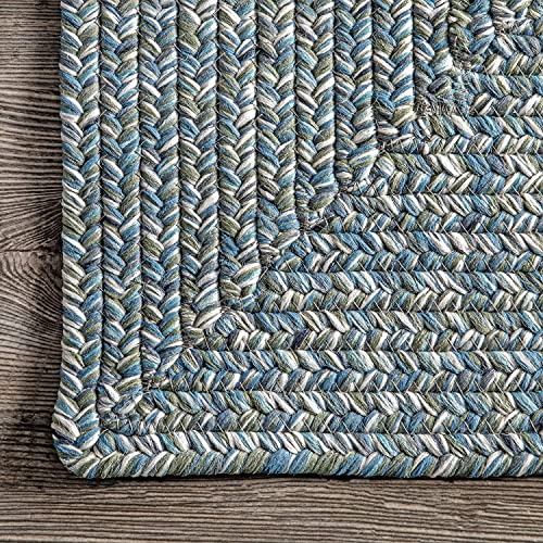 Image of Premium Hand Braided Cotton Rectangular Carpet 1.5x6 Feet | Soft & Durable Floor Rug for Living Room, Bedroom & Kids Room | Anti-Slip, Washable & Eco-Friendly Color -Multi Mixx