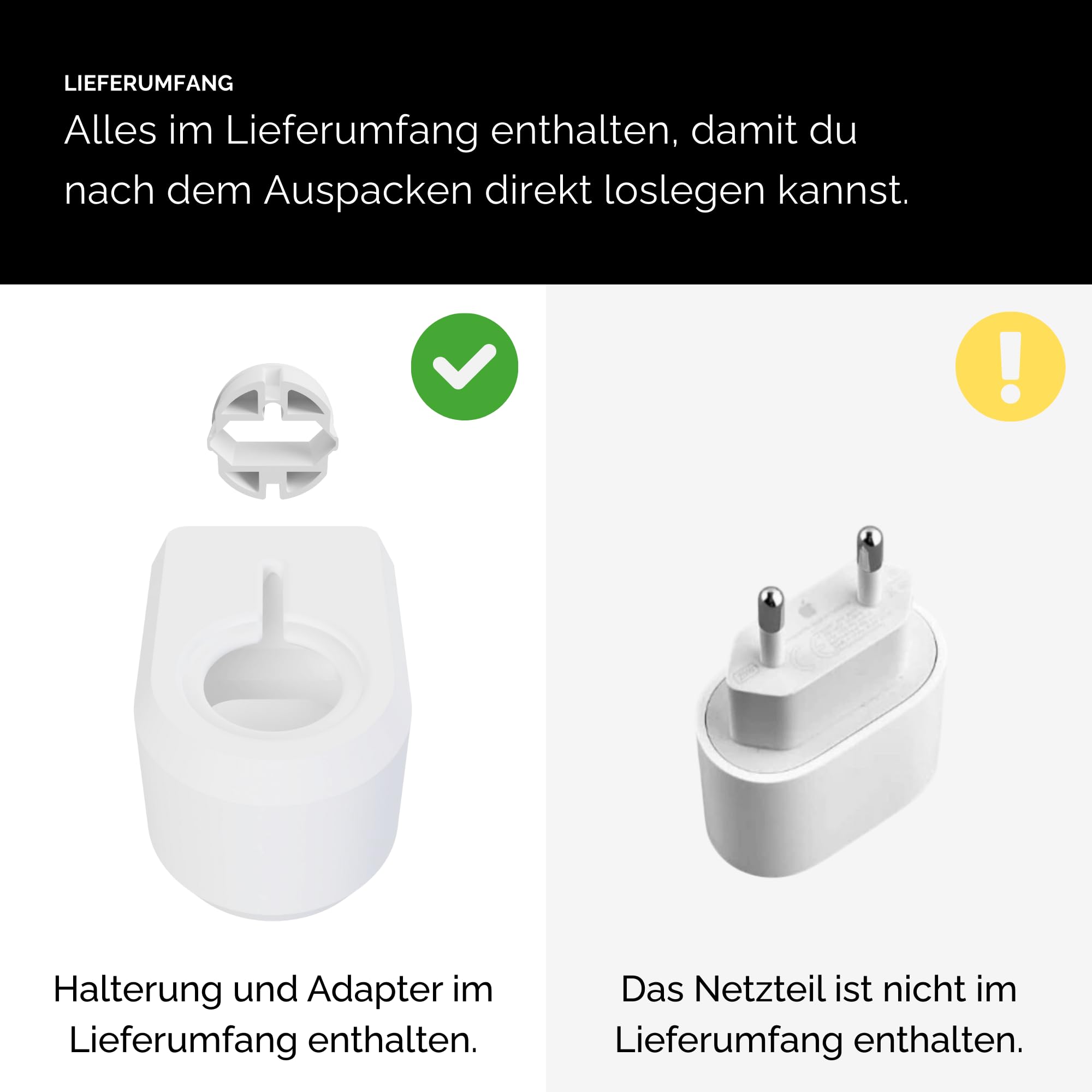 Halterung Steckdose für Apple HomePod mini - Lautsprecher Wandhalterung mit Kabelführung Halter ohne Bohren -HomePod mini Wandhalter & Lautsprecher Ständer - Weiß