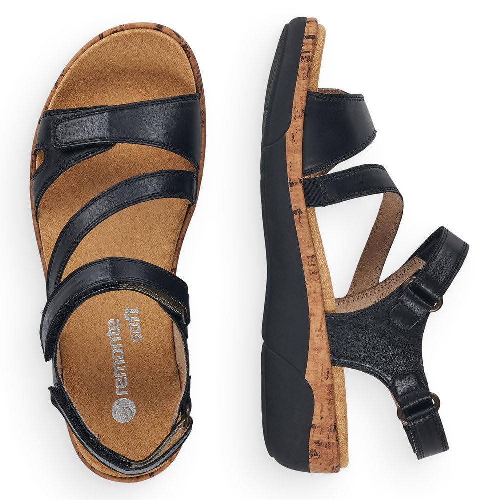 Remonte Damen Riemchensandalen R6850, Frauen Sandalen,lose Einlage