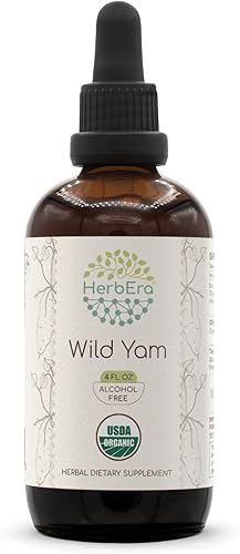 Miniatura 1 de Wild Yam B120 USDA - Tintura orgánica  Extracto sin alcohol, gotas de hierbas de alta potencia  ñame silvestre orgánico certificado (Dioscorea