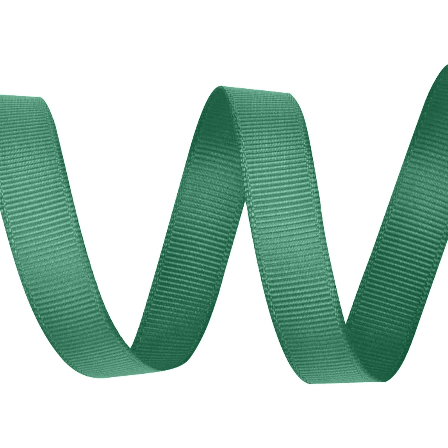 Cinta De Grogrén - 10 Mm X 10 Metros - Color Verde Bosque - Poliéster Para Manualidades Y Decoración