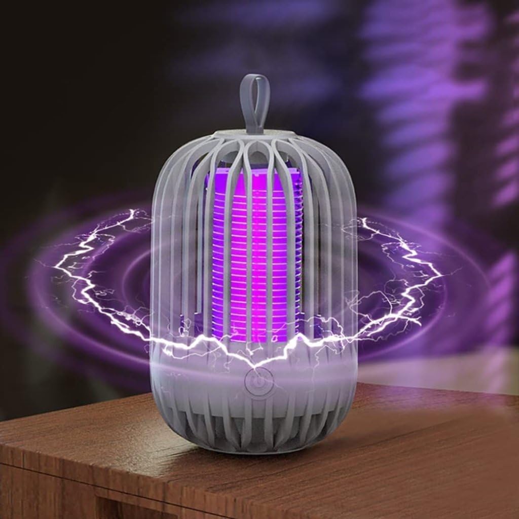 ONISHOMES International Eco Friendly Electronic LED Mosquito Killer Machine Theory Screen Protector Mosquito Killer lamp for House (Grey) 2