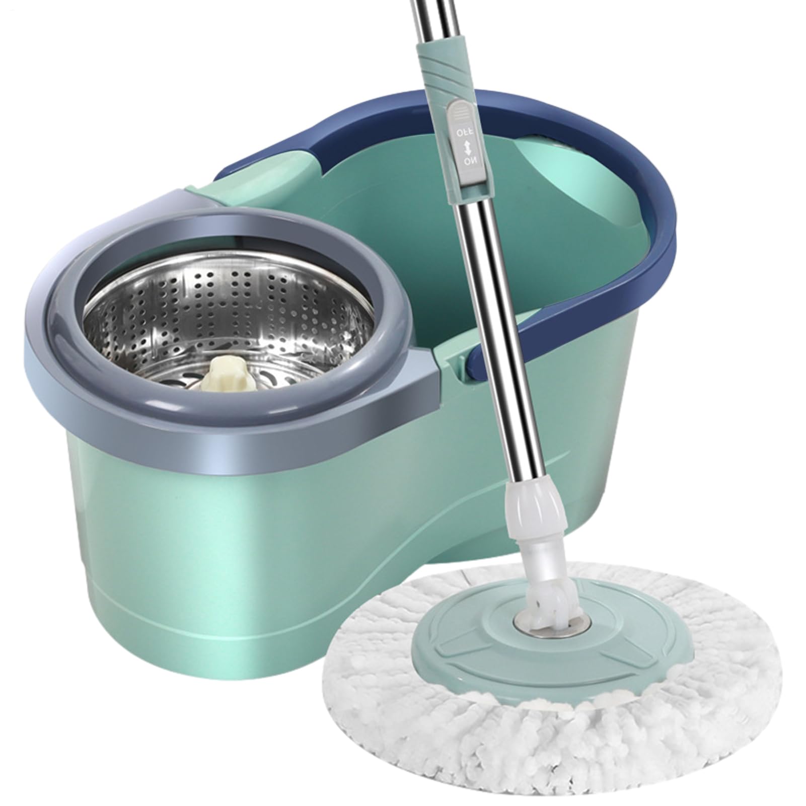 Juego de para trapeador - Trapeador automático para Limpieza del hogar | Trapeador Giratorio automático, trapeador Giratorio con escurridor, trapeador de Limpieza Que Ahorra Mano de Obra