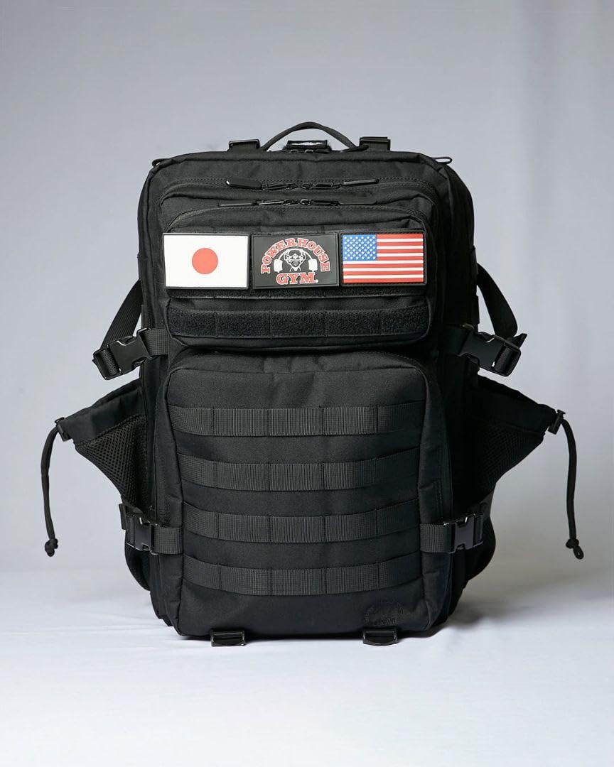 新品未使用　限定　45L パワーハウスジム　デイパック　限定エディション　黒×赤 POWERHOUSE GYM HIDE YAMAGISHI Tokyo, Japan｜パワーハウスジム