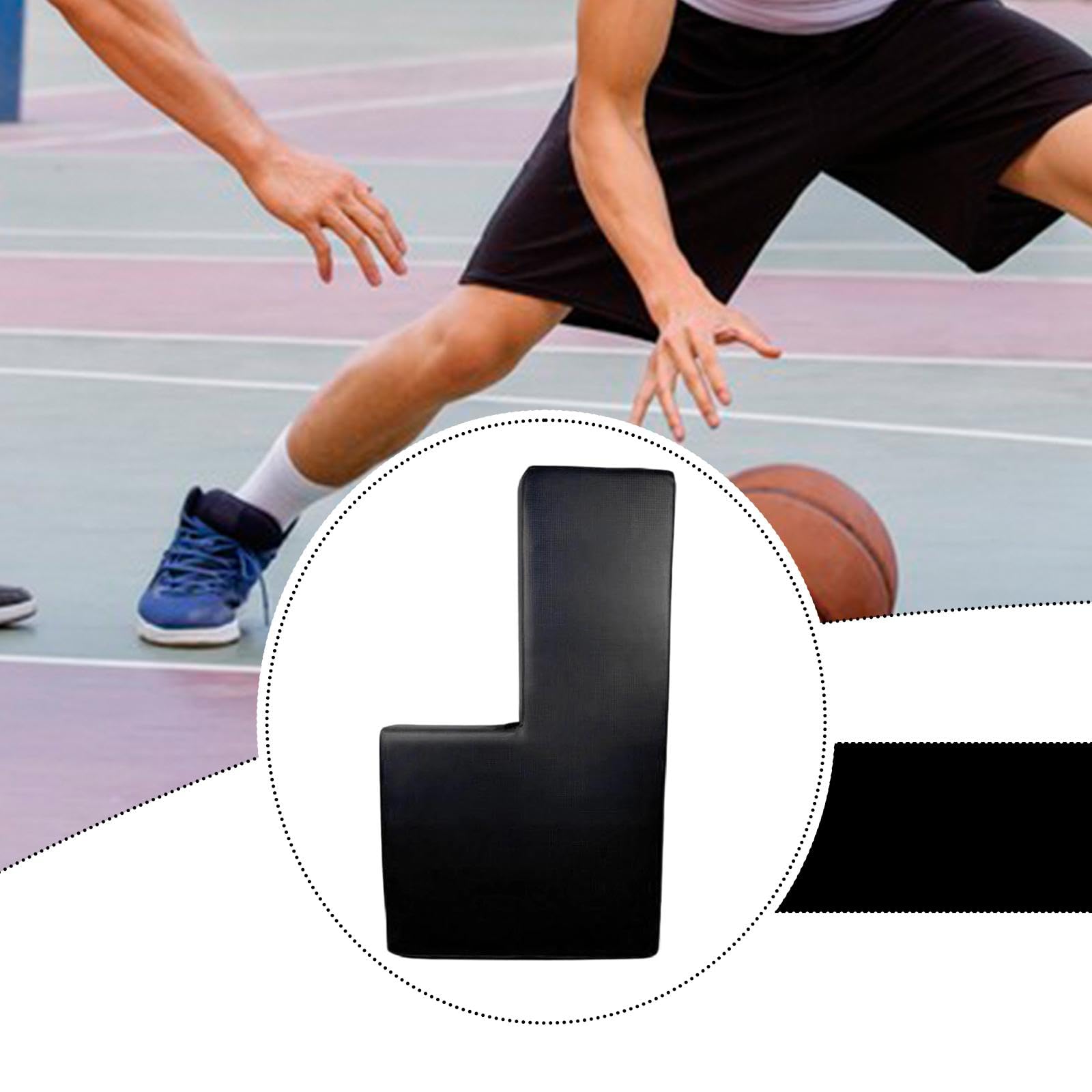 Qianly Basketball Bloqueador Tablero de Confrontación Acolchado para Ejercicios Guard para Práctica Defensiva con Agarre Cómodo Equipo para Entrenamiento de