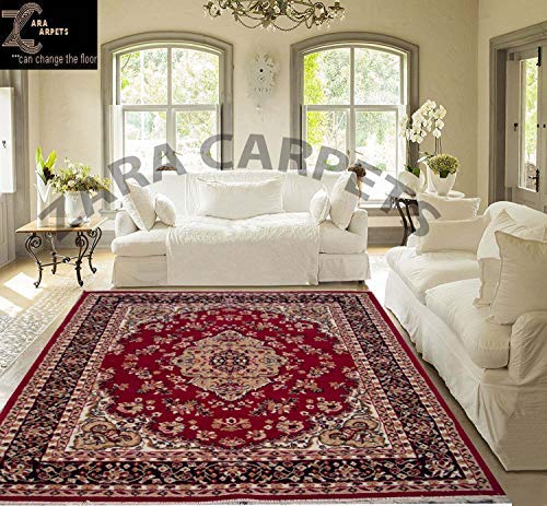 ZARA CARPETS; can change the floor Washable Acrylic Bedside Runner 120 Knotts Per Sq Inch(1.5X5 Feet)-Persian Red (B08L7M9LPT) Amazon Price History, Amazon Price Tracker