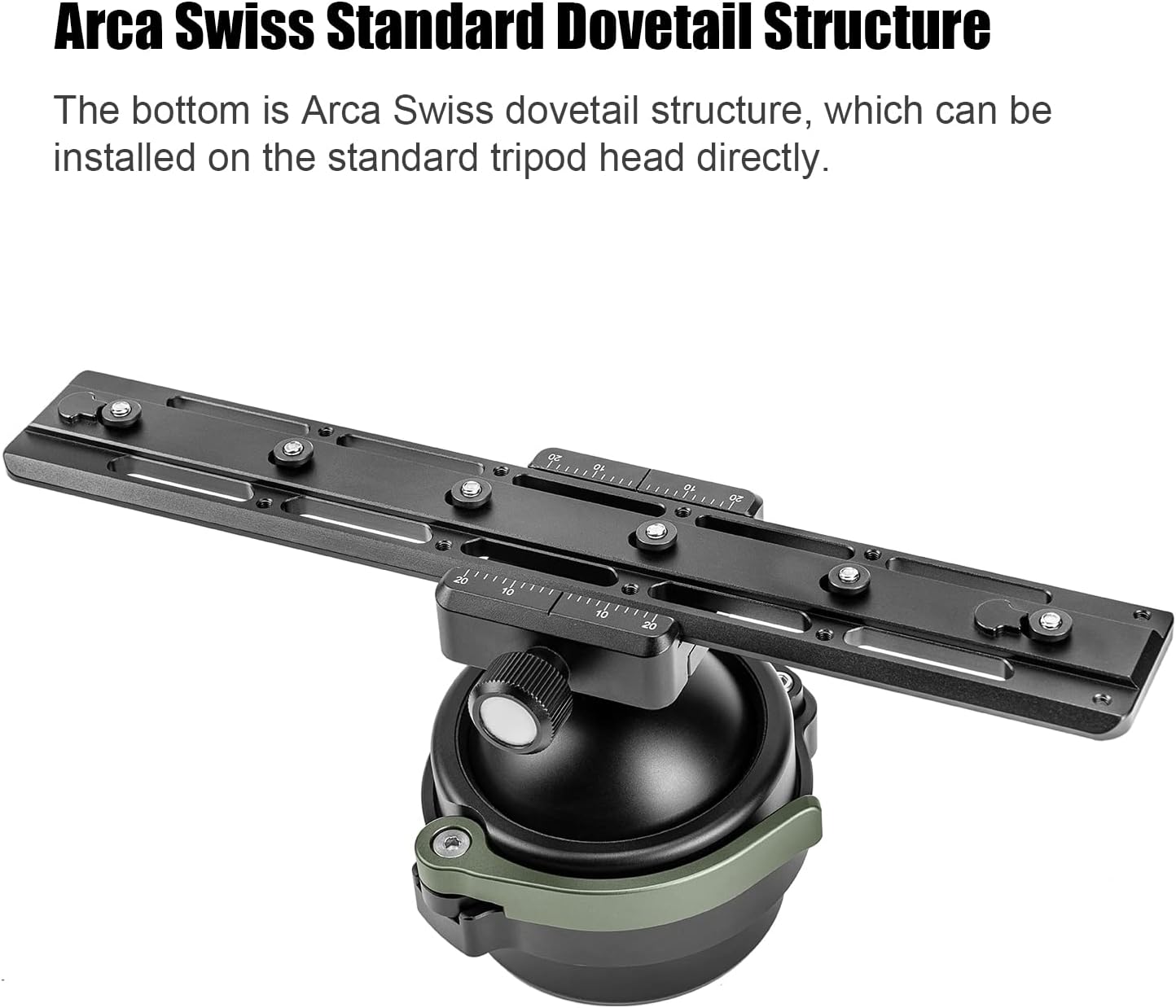 3.1 inch Keymod to Arca Swiss Rail Mount Plate Adapter Accessories for Tripod,80mm SKP-80 - Image 5