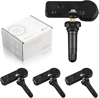 TXROMTZ TPMS Sensor Compatible for Jeep Grand Cherokee Dodge Challenger Charger Ram 1500 Chrysler Fiat 500, Tire Pressure Sensor Replaces# 56029398AA, 56029398AB, 68241067AA, 68241067AB 433MHz