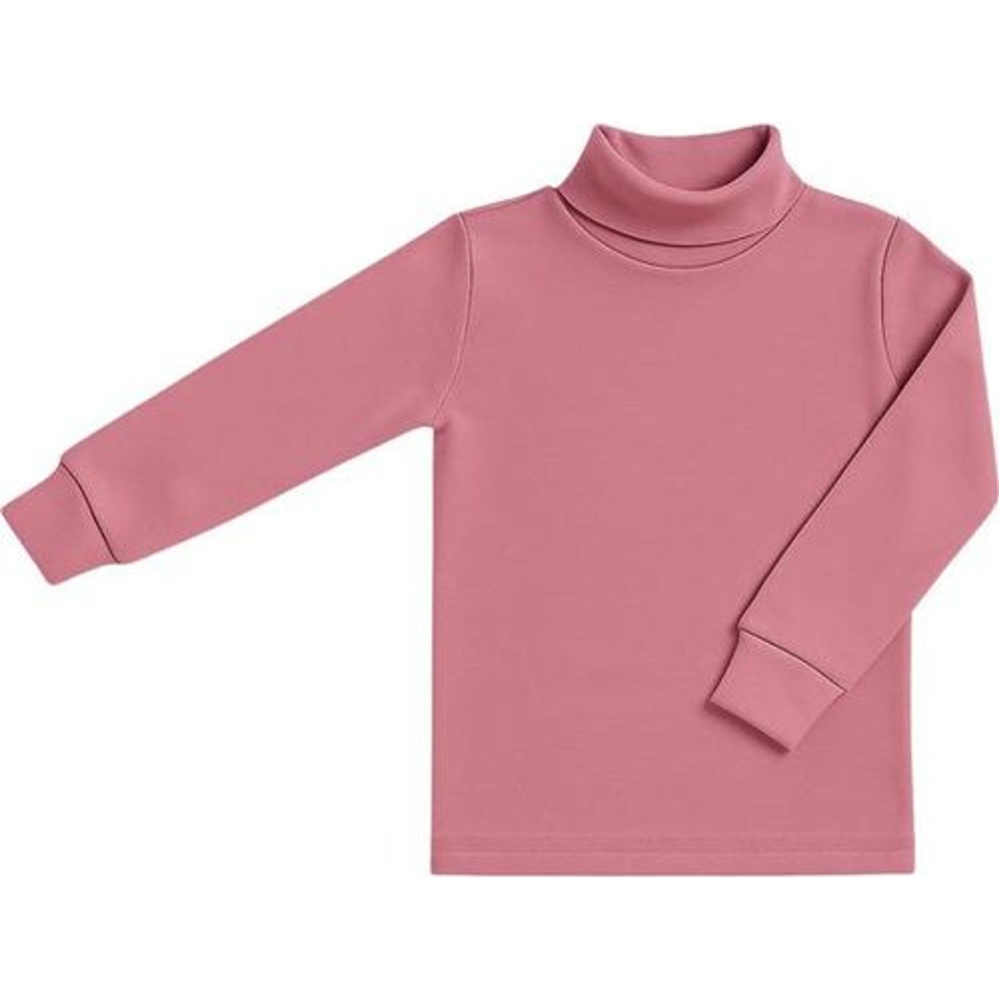 BABIDU Unisex-Kinder-Unterhemd mit halbem Stehkragen, Semi-Musketeer, Punt NOU-Reihe, Unisex-Kleidung für Jungen und Mädchen von 2 bis 16 Jahren, Langarm-Unterhemd aus Baumwolle und Polyester