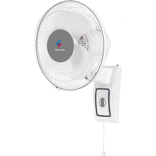 Elixxeton US Wall Fan High Speed 12 inch 3 Blade Wall Mounte