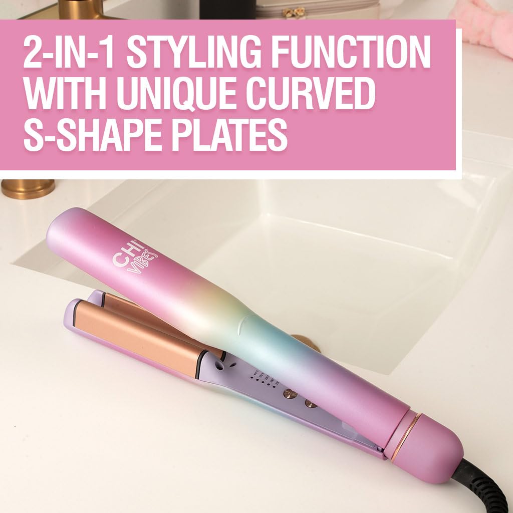CHI Vibes Wave On Multifunctional Waver, Curling Iron Creates Long-Lasting Frizz-Free, Crimp-Style Waves & Loose Beachy Curls for All Hair Types - Image 3