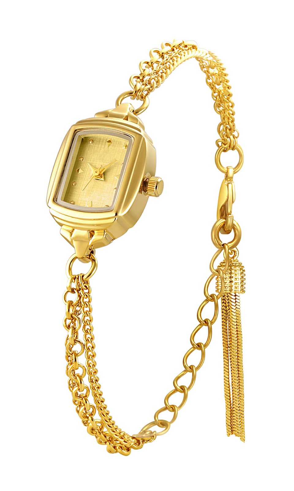 ADSBIAOYE Womens Dainty Rectangle Ultra Thin Waterproof Quartz Watch Ladies Dress Elegant Analog Bracelet Watch