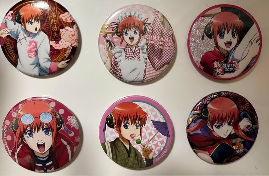 銀魂 ナンジャタウン 神楽 缶バッジ セット